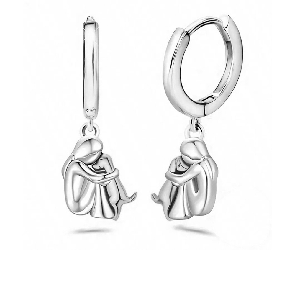 Goldohrringe Rose & Oliver Wynter™ mit Hundependant und passenden Ohrringen, feine und elegante Details.