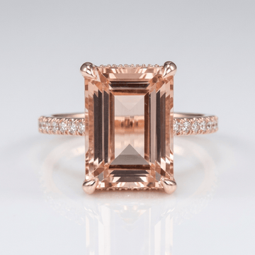 Ring Roségold Morganit Pave von Rose & Oliver mit funkelnden Details und elegantem Finish