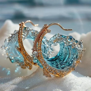 Ohrringe Ocean's Oath von Rose & Oliver mit elegantem Design, Details aus Silber und glänzendem Finish, modernen und raffinierten Accessoires